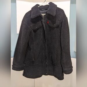 Levi Strauss Teddy Faux Shearling Trucker Jacket Size Small